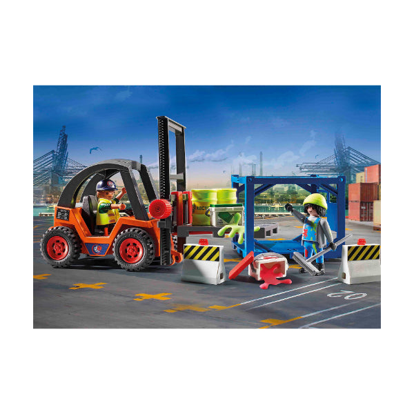 City Action Forklift With Freight 70772
